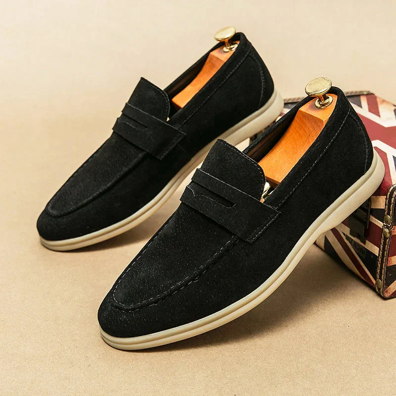 Firenze Chic Suede Loafers