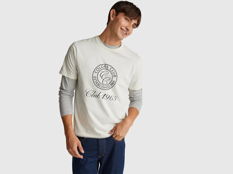 Baumwoll-T-Shirt mit Logo