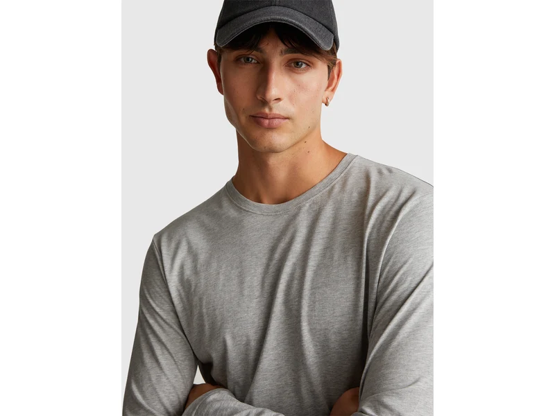 Langarm-T-Shirt aus reiner Baumwolle