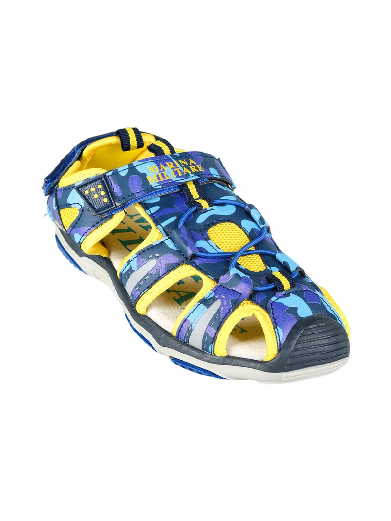 Sandali chiusi bicolor da bambino - blu scuro