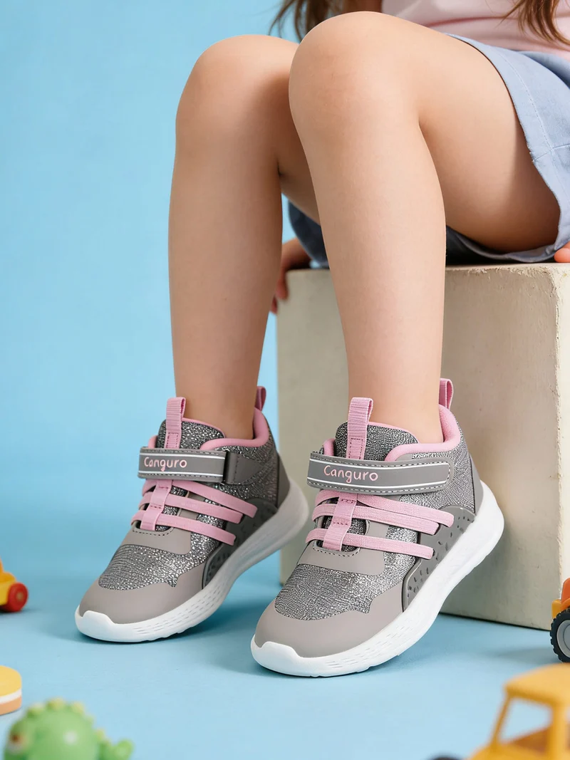 Sneakers alte glitter con strappo - argento