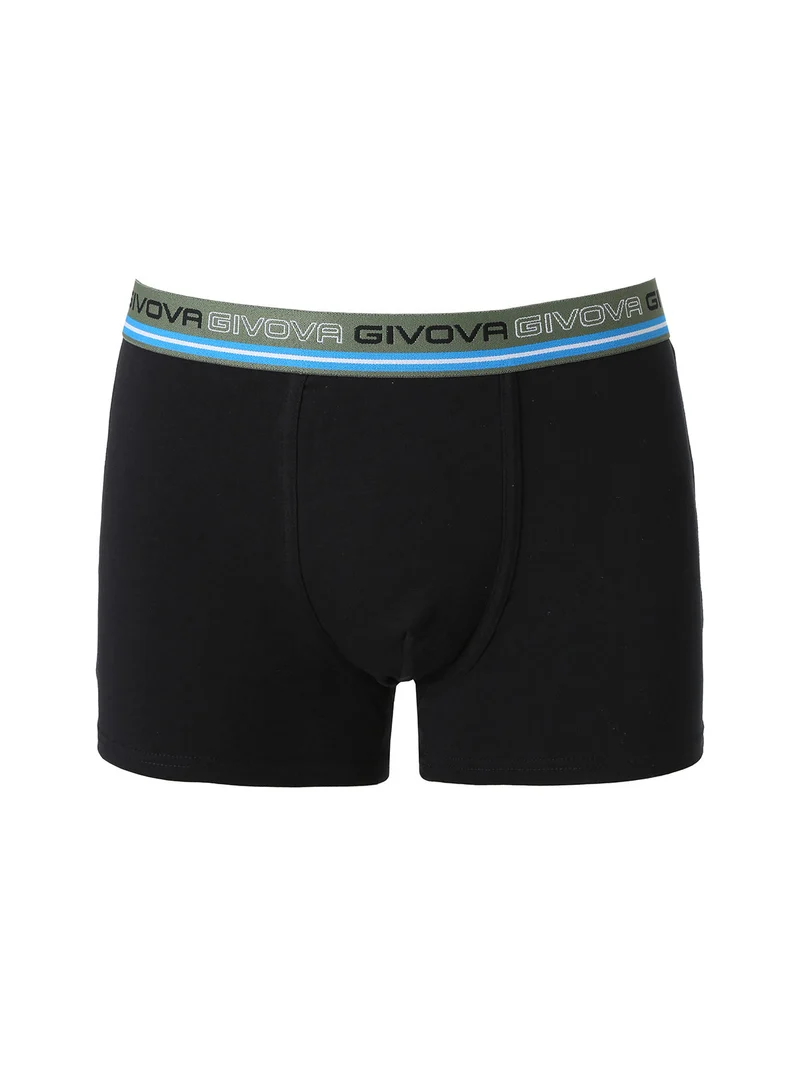 Boxer da uomo in cotone bielastico - nero