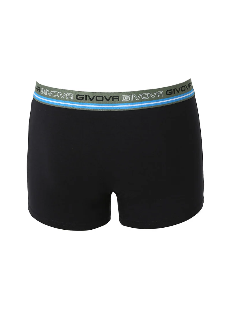 Boxer da uomo in cotone bielastico - nero