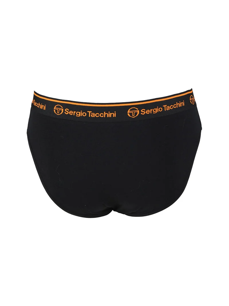 Slip da uomo in cotone tinta unita - nero