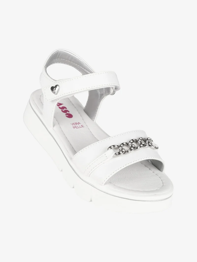 Sandali da ragazza con platform - bianco