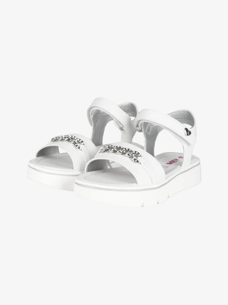 Sandali da ragazza con platform - bianco