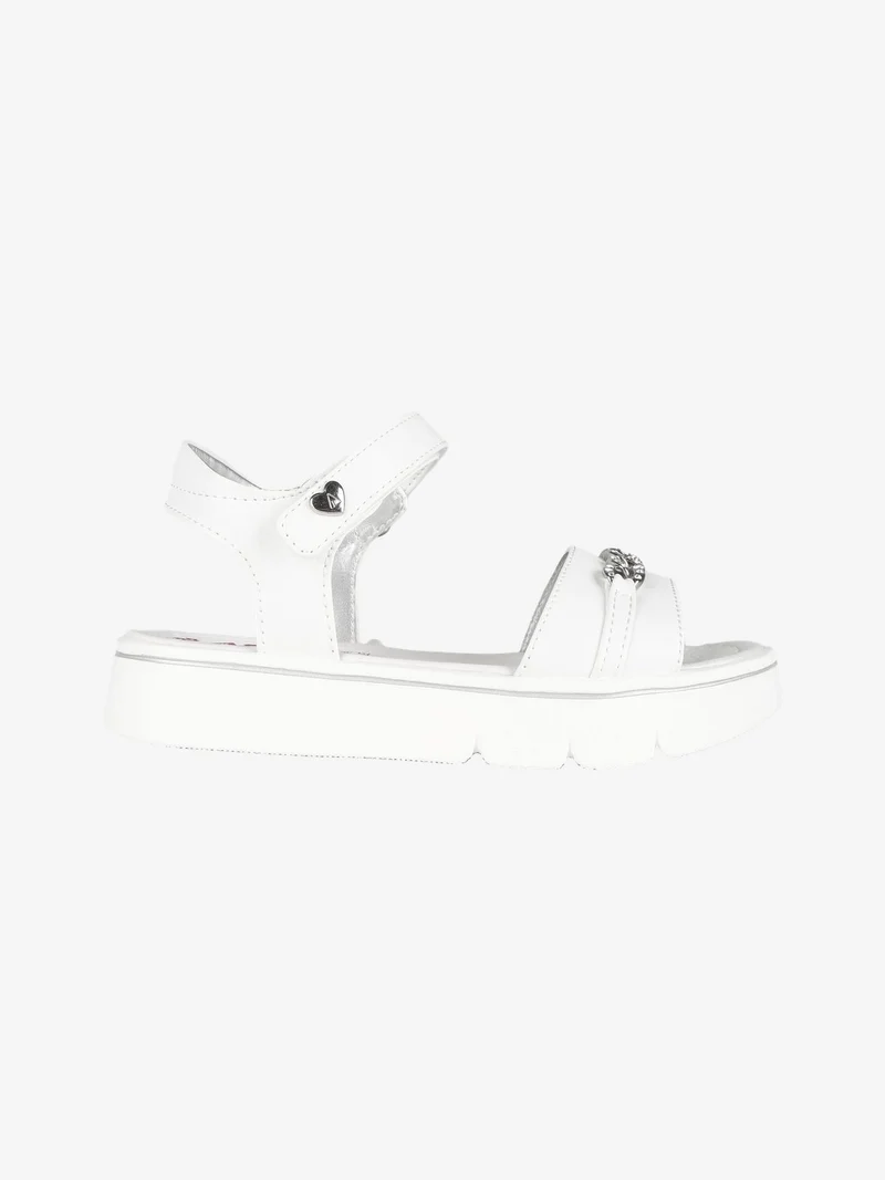Sandali da ragazza con platform - bianco
