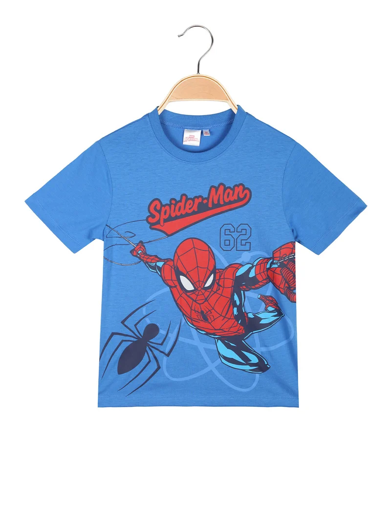 T-shirt da bambino in cotone con stampa diegno - blu