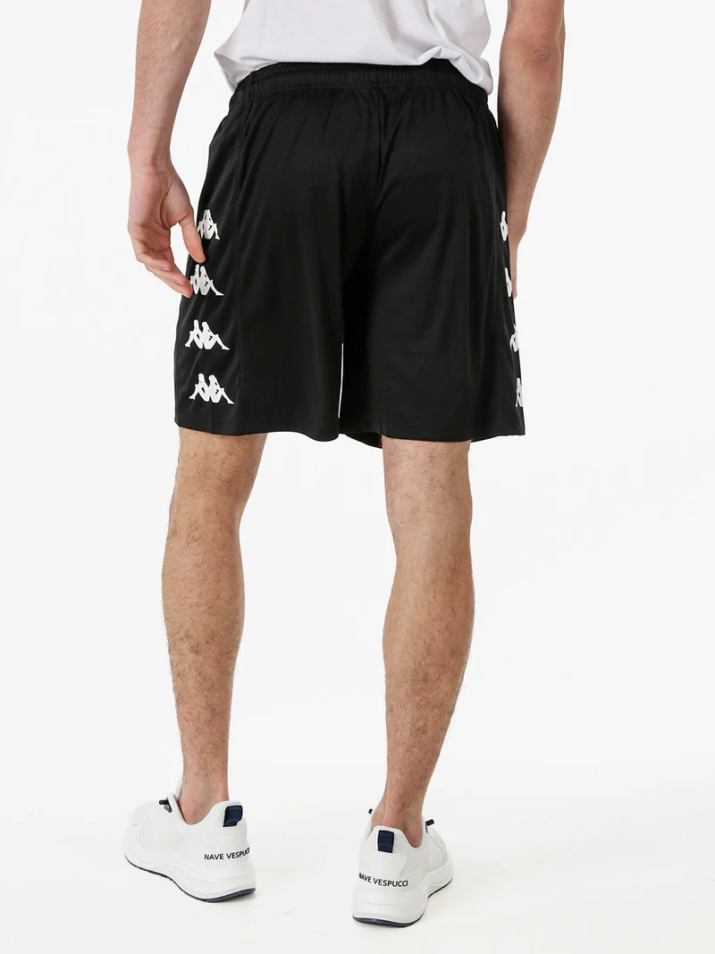 Bermuda sportivi da uomo con logo - nero