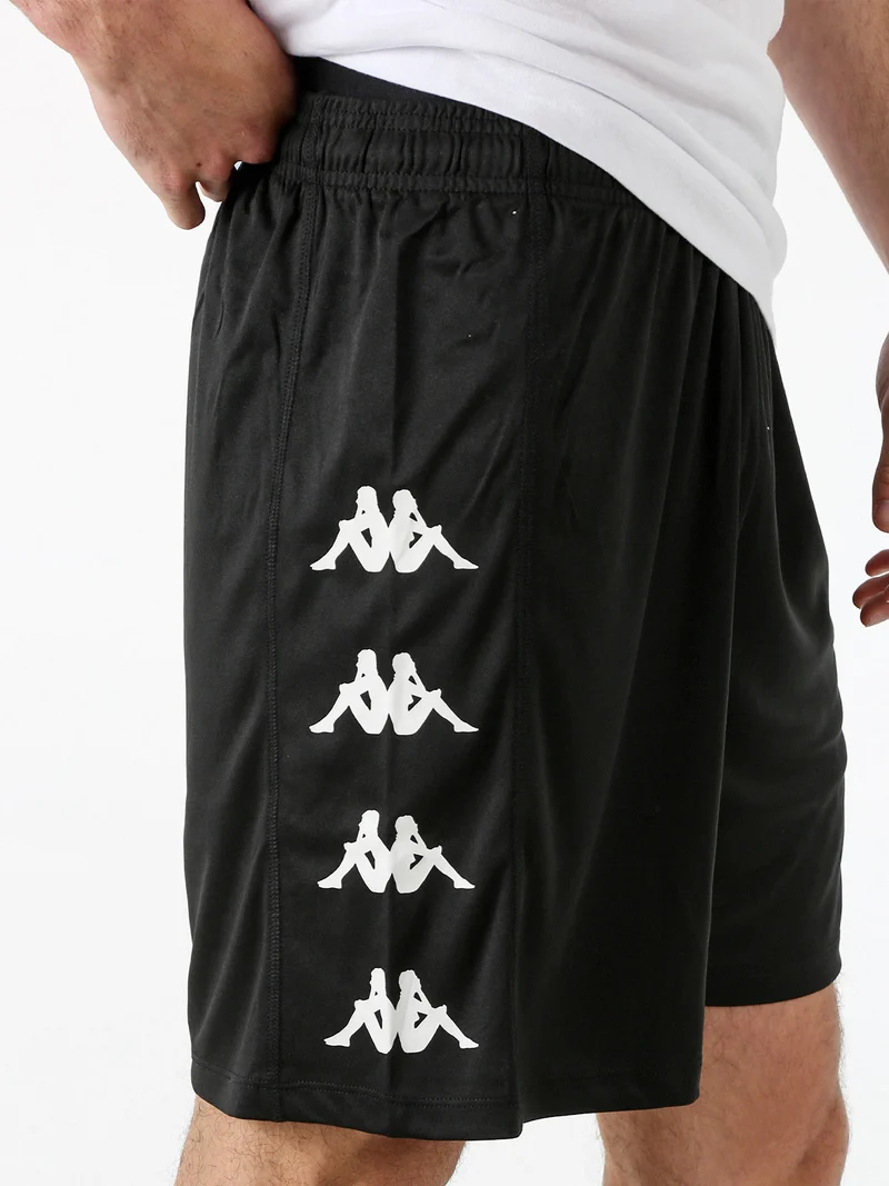 Bermuda sportivi da uomo con logo - nero