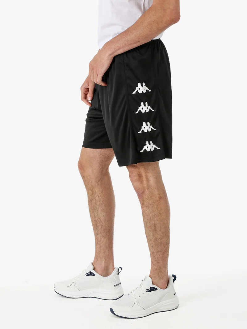 Bermuda sportivi da uomo con logo - nero