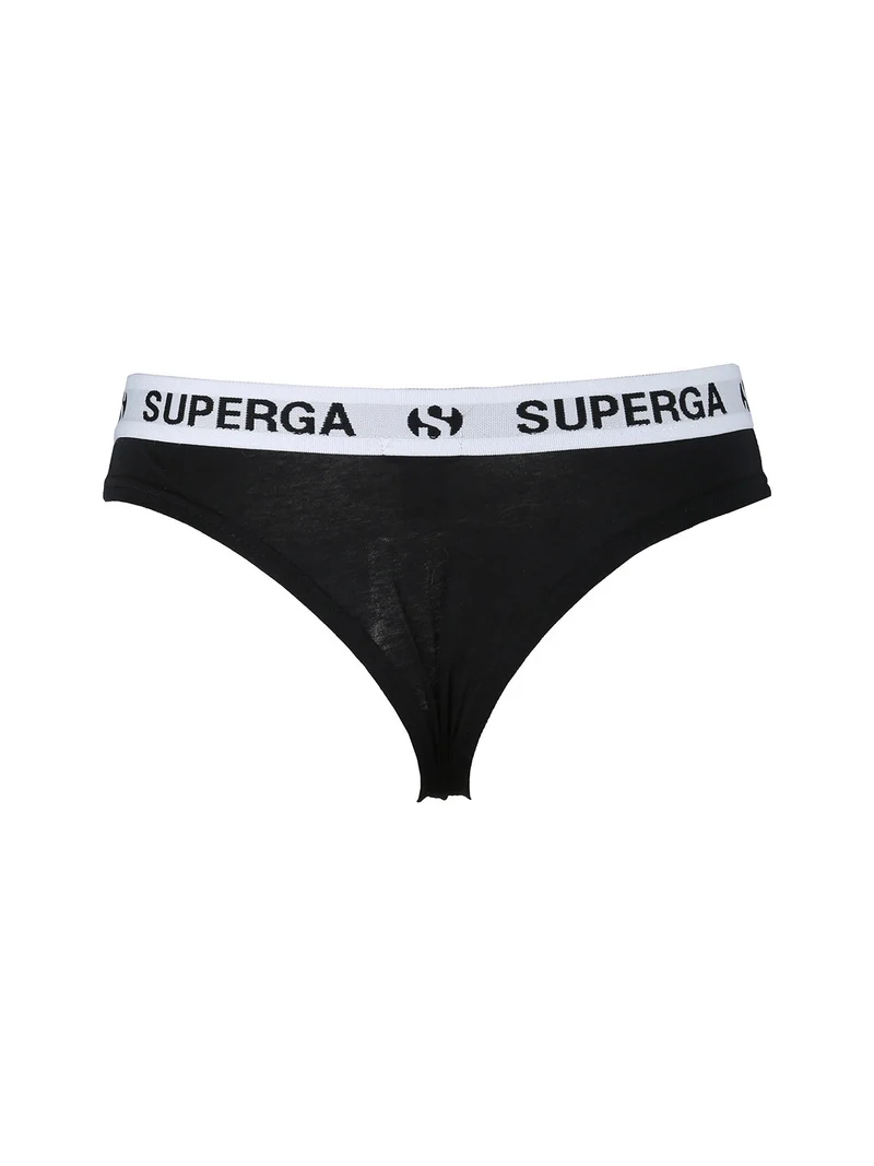 Brasiliana donna sportiva in cotone - nero