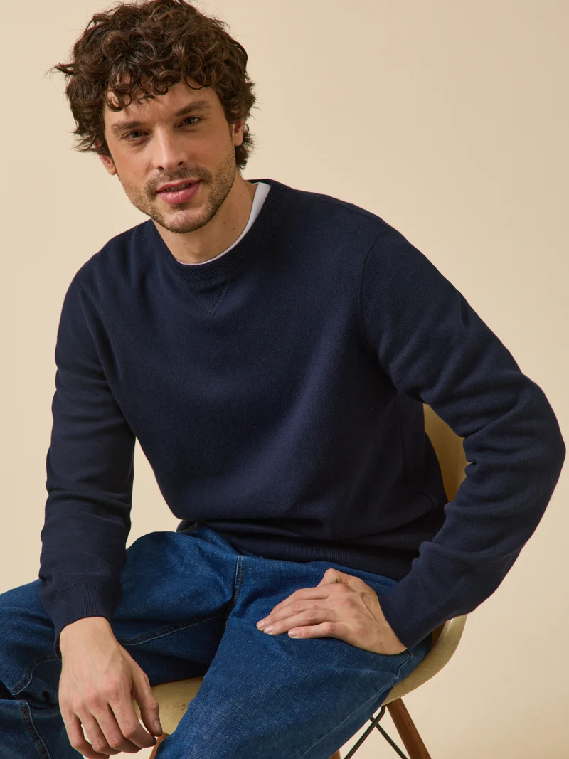 Herrenpullover aus Baumwolle und Cashmere