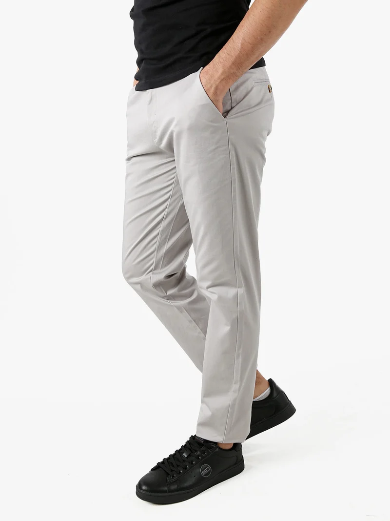 Pantaloni casual da uomo in cotone - ghiaccio