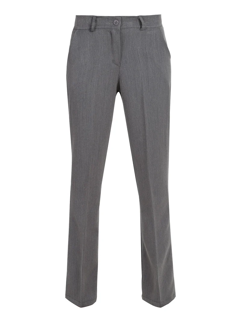 Pantaloni donna a zampa - grigio