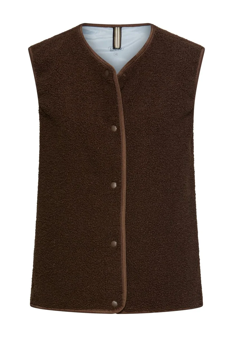 Teddy Weste mit seitlichen Eingrifftaschen