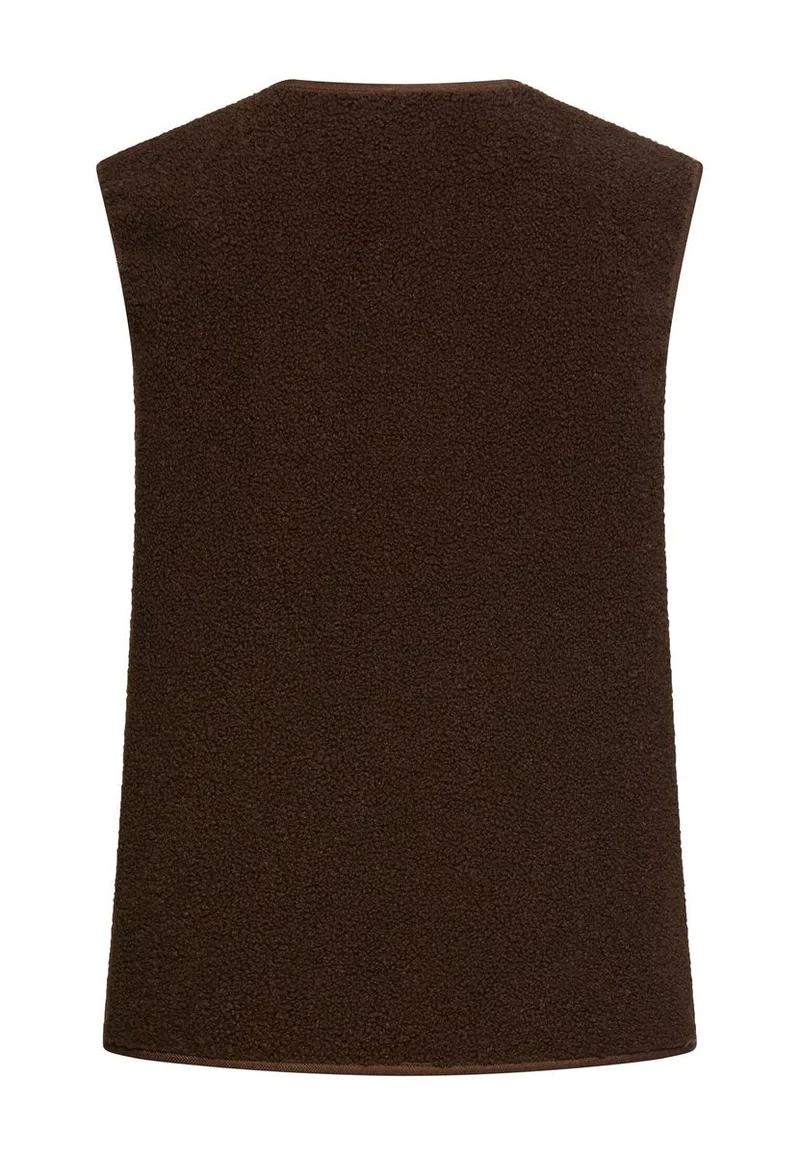 Teddy Weste mit seitlichen Eingrifftaschen