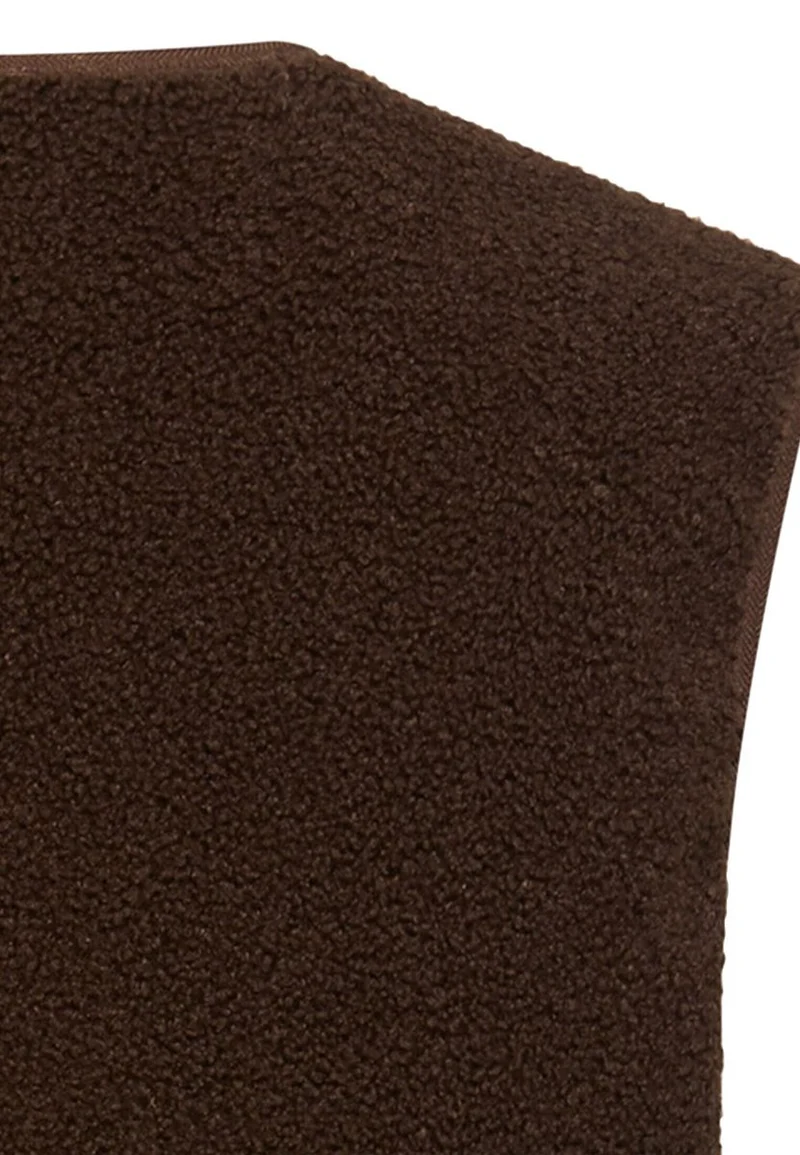 Teddy Weste mit seitlichen Eingrifftaschen