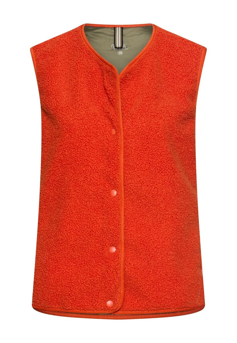 Teddy Weste mit seitlichen Eingrifftaschen