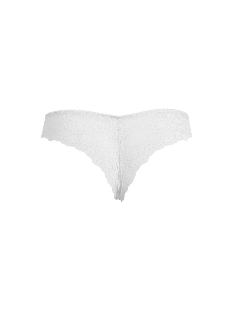 ALLURE 2677 Brasiliana donna in pizzo - bianco
