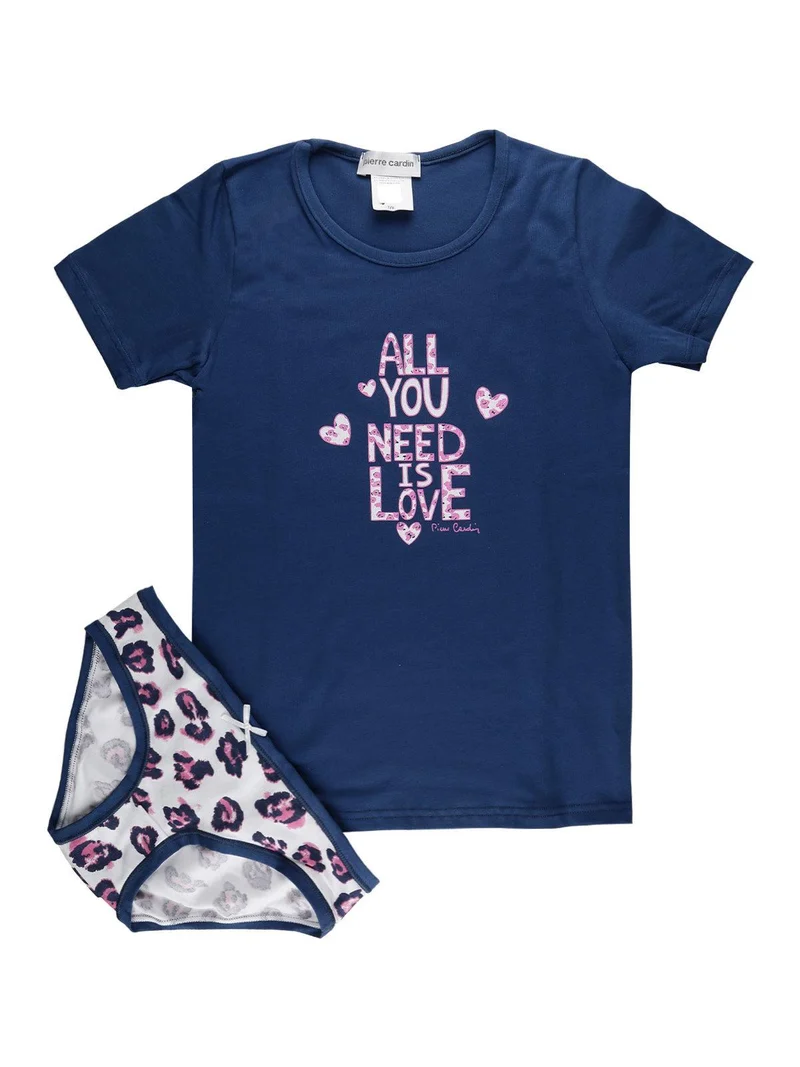 Completo intimo bambina 2 pezzi - jeans