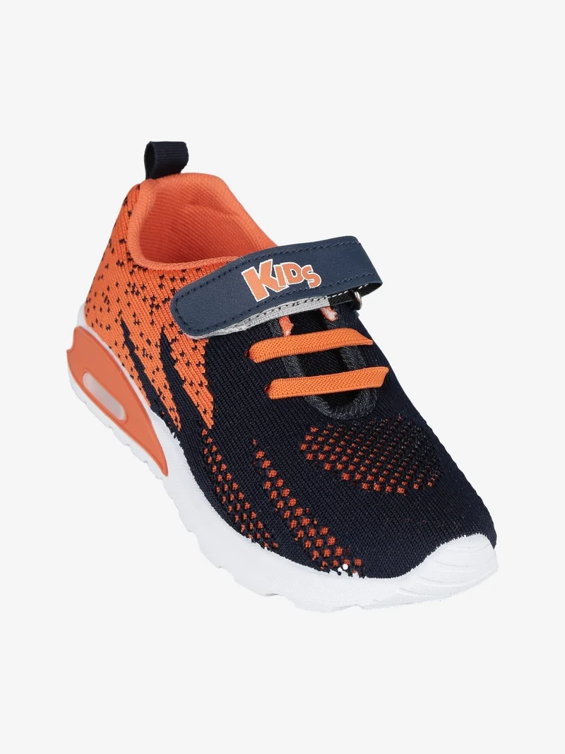 Sneakers da bambino in tessuto con luci - blu scuro