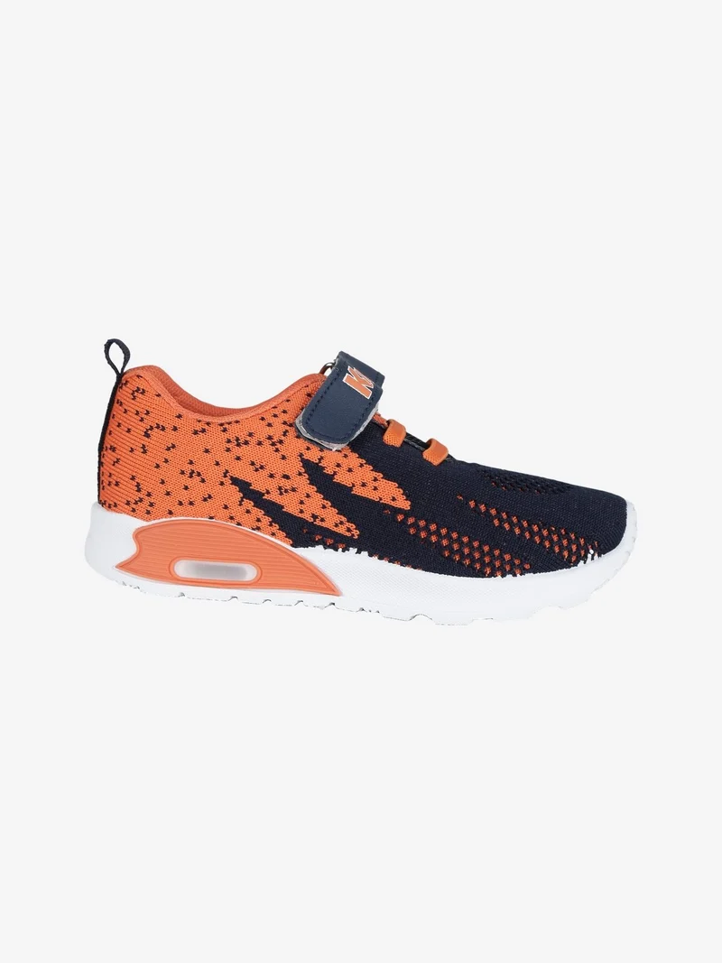 Sneakers da bambino in tessuto con luci - blu scuro