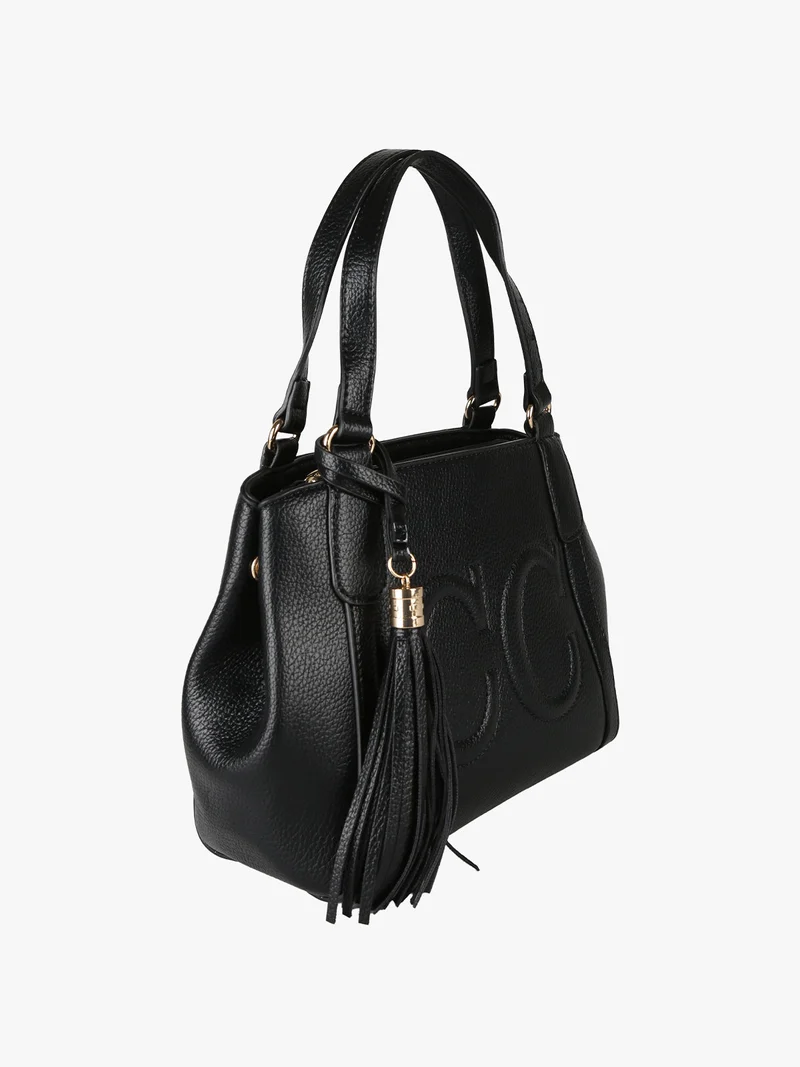 Borsa donna mini tote in ecopelle - nero
