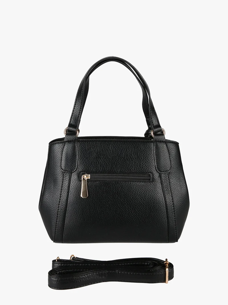 Borsa donna mini tote in ecopelle - nero