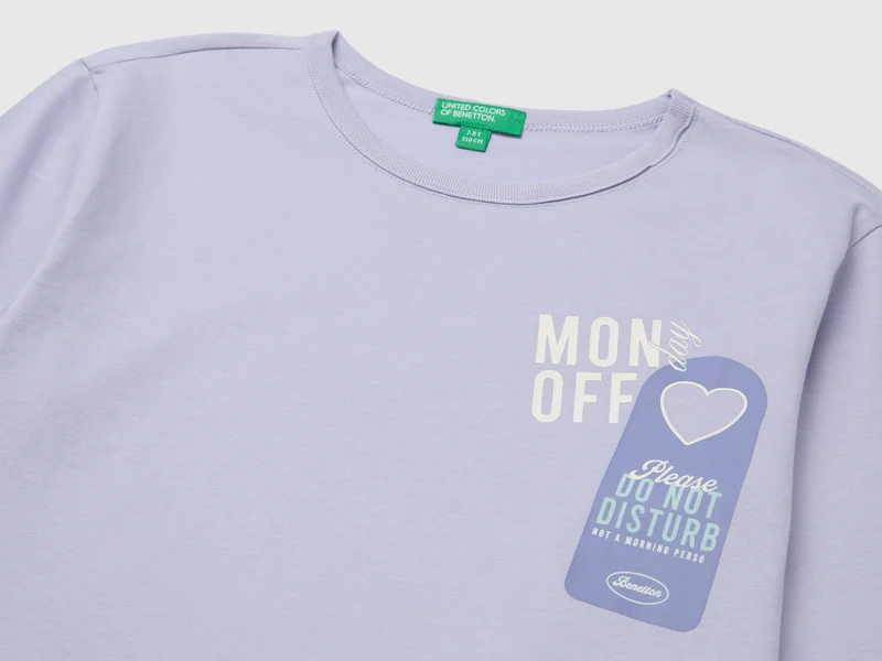 T-Shirt aus 100% Bio-Baumwolle mit Aufdruck