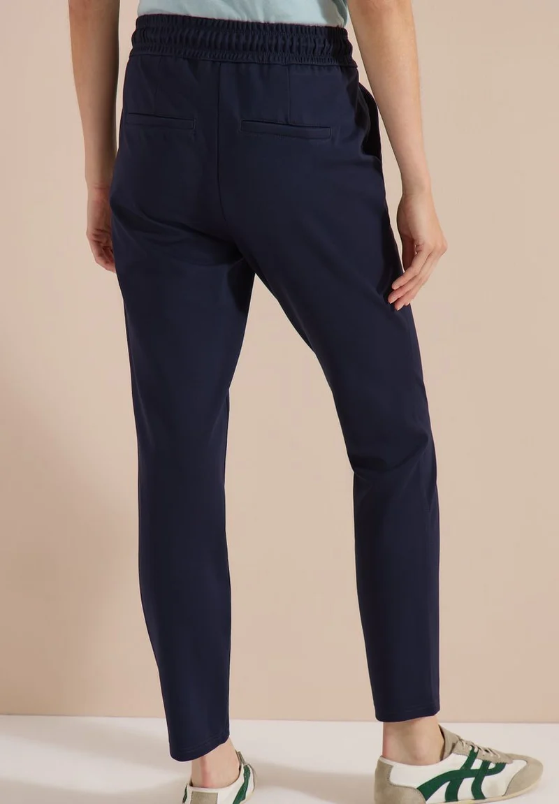 Mid Waist Slim Leg Hose im Casual Fit