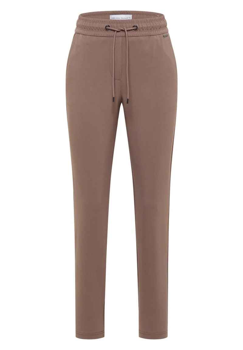 Mid Waist Slim Leg Hose im Casual Fit