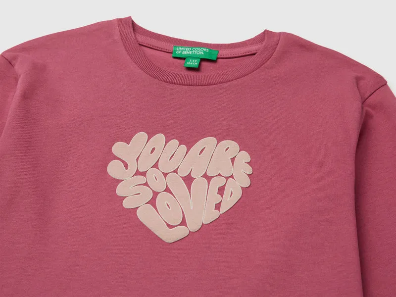T-Shirt aus 100% Bio-Baumwolle mit Aufdruck