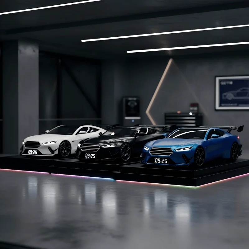 ⏰Hyperauto-Wecker-🏎️realistische Motor- und Lichteffekte