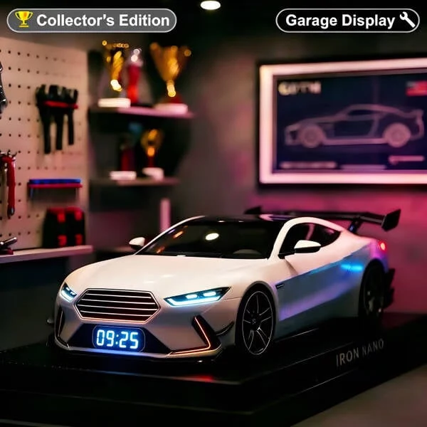⏰Hyperauto-Wecker-🏎️realistische Motor- und Lichteffekte