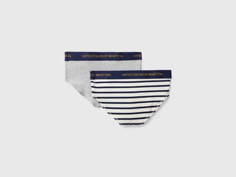 Zwei Slips aus Bio-Stretch-Baumwolle