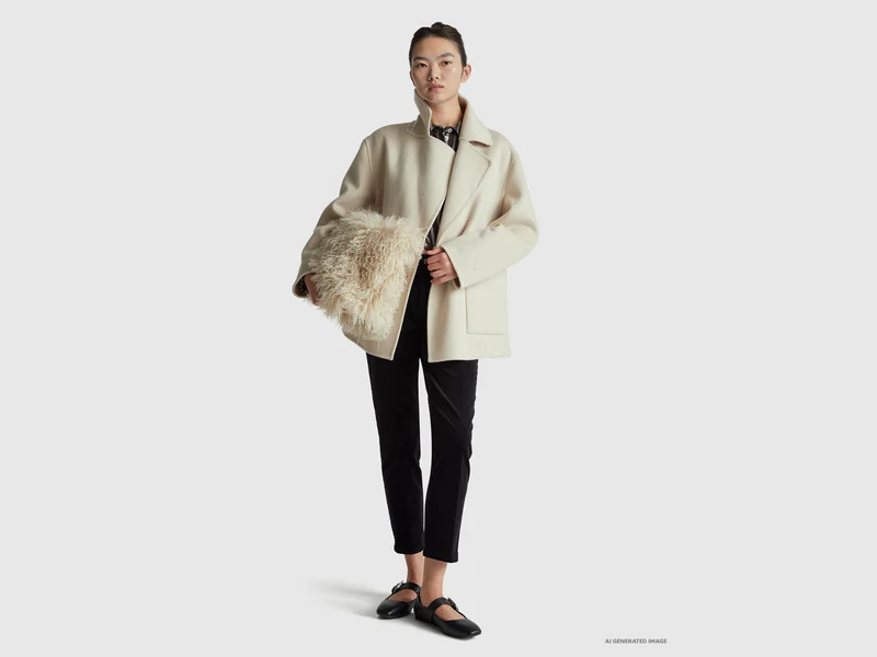 Chinos aus Stretch-Samt