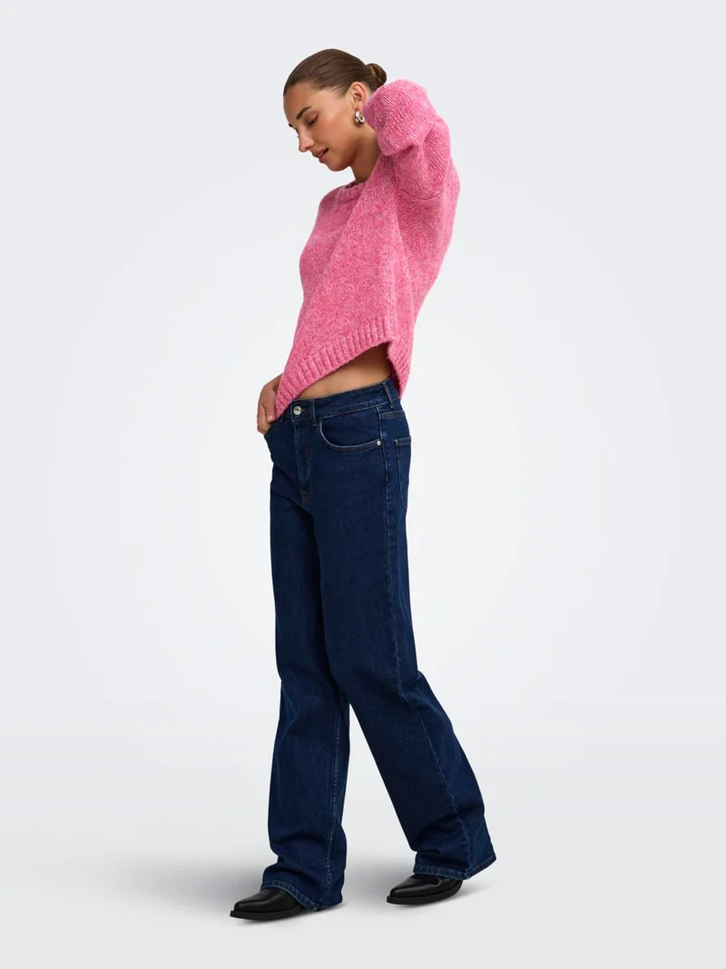 ONLSMILLA LS LOOSE O-NECK CS KNT