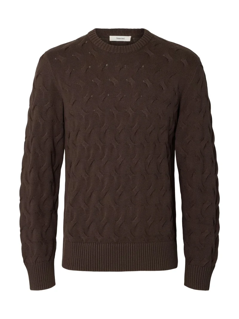 SLMCARLOS LS CABLE CREW NECK NOOS