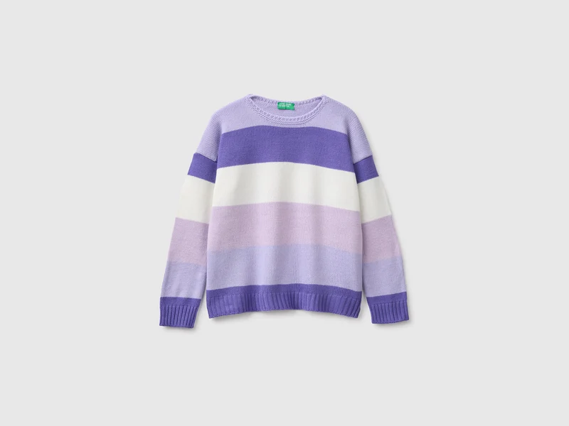 Gestreifter Pullover in kastenförmiger Passform