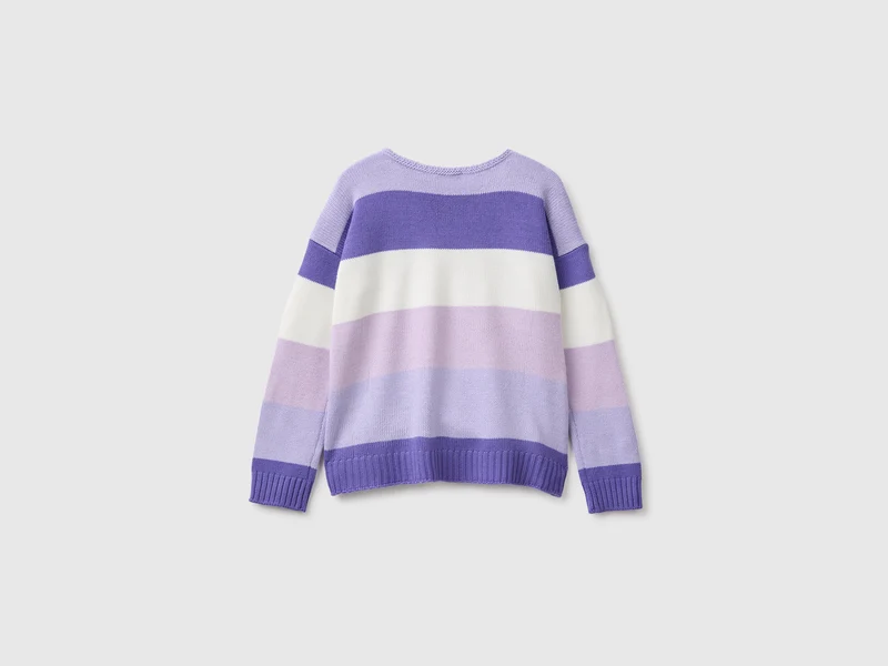 Gestreifter Pullover in kastenförmiger Passform