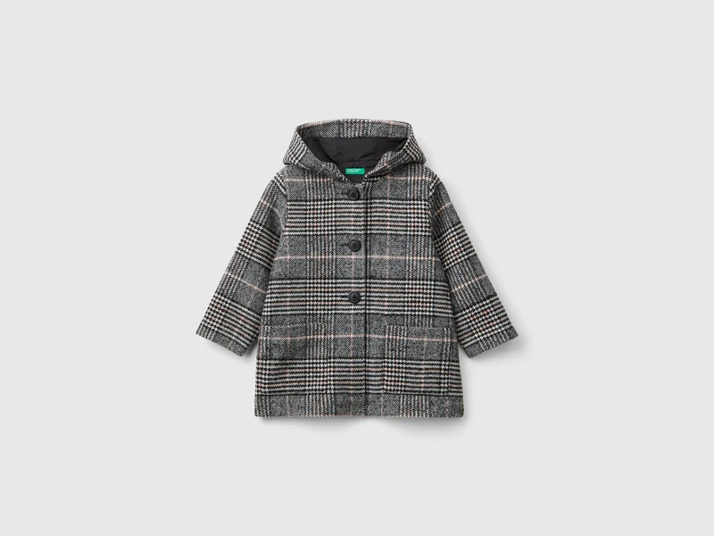 Tweedjacke mit Kapuze