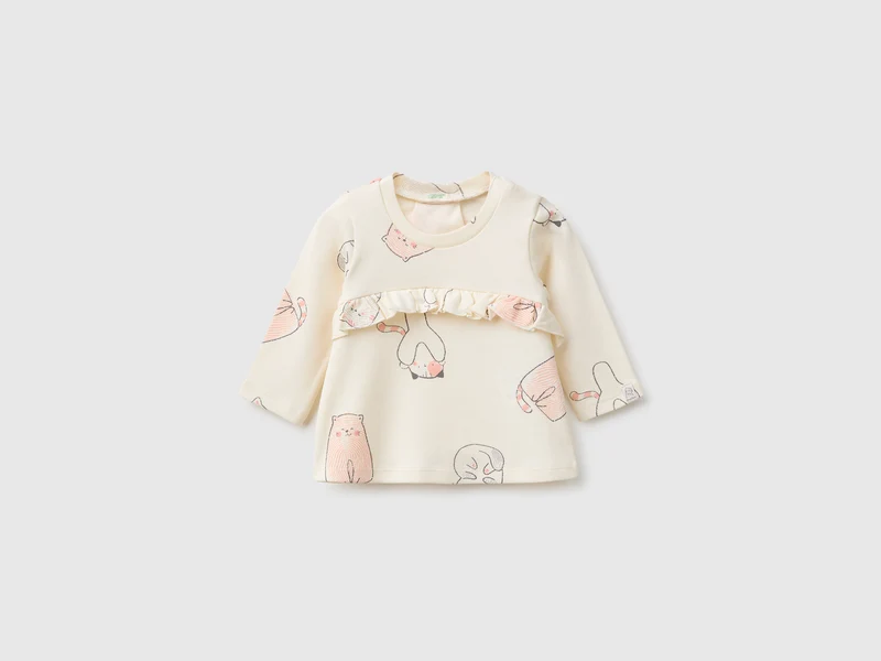 T-Shirt mit Kätzchenmotiv