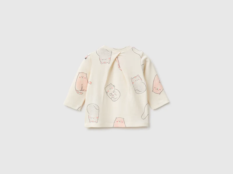 T-Shirt mit Kätzchenmotiv