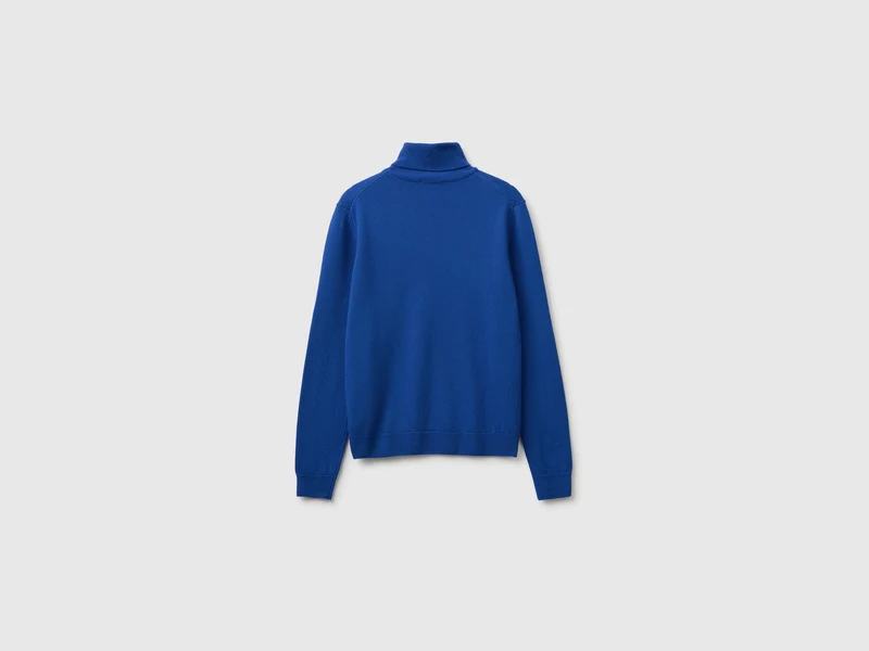 Rollkragenpullover aus 100 % Merinowolle