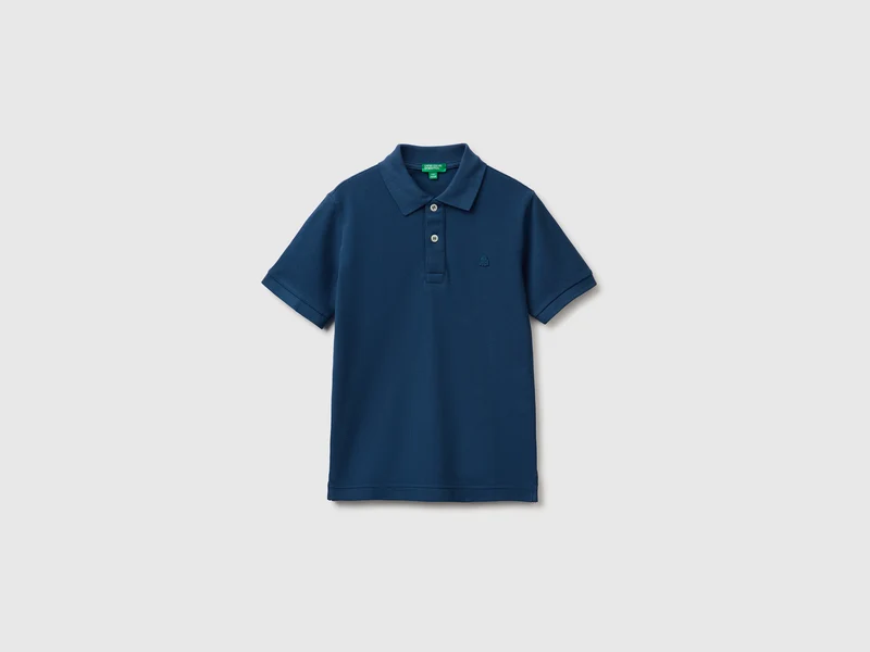 Kurzärmeliges Poloshirt aus Bio-Baumwolle