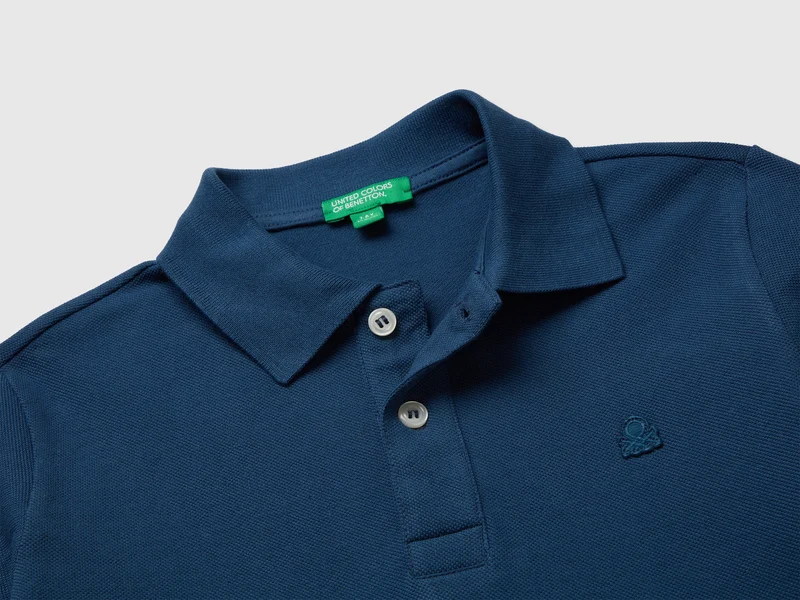 Kurzärmeliges Poloshirt aus Bio-Baumwolle