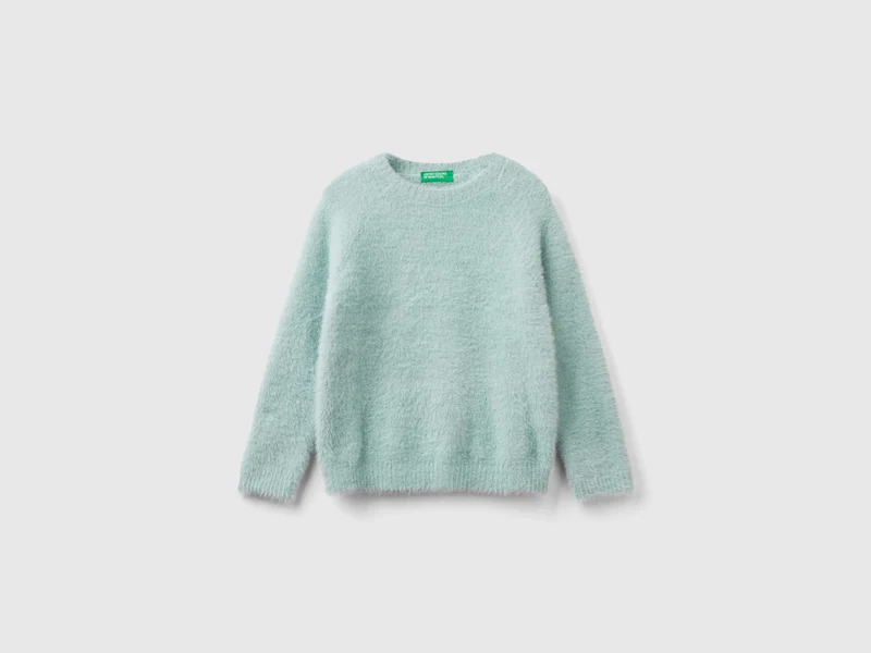 Pullover aus Pelzgarn