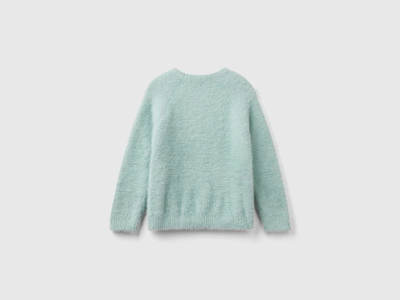 Pullover aus Pelzgarn