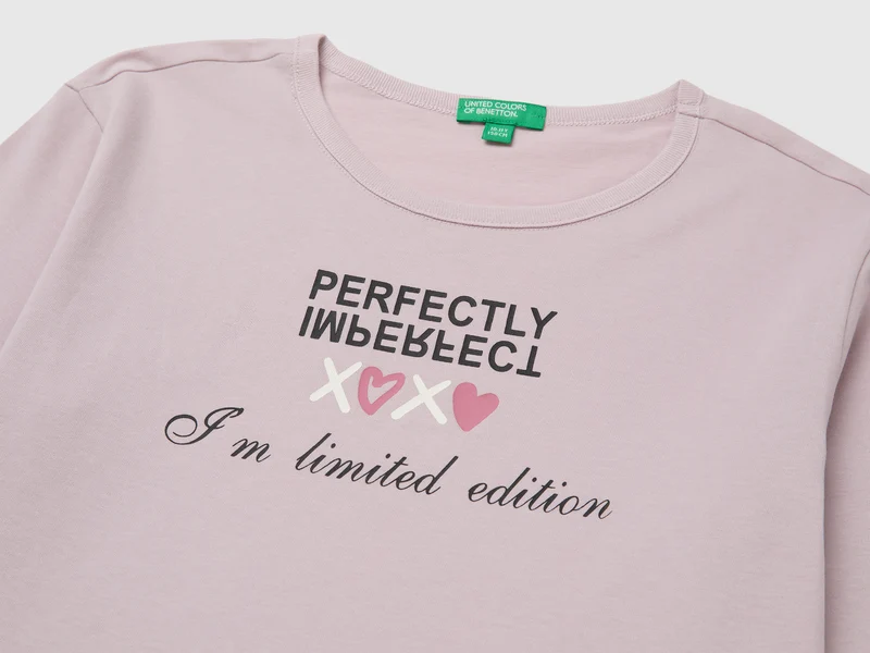 T-Shirt aus 100% Bio-Baumwolle mit Aufdruck